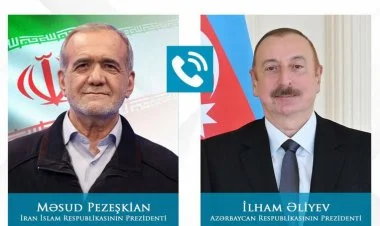 İlham Əliyev və Məsud Pezeşkian telefonla danışıblar
