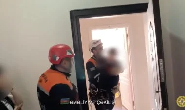 Köməksiz vəziyyətdə qalmış azyaşlı xilas edildi VİDEO