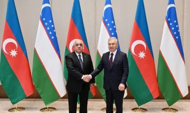 Əli Əsədov Daşkənddə Şavkat Mirziyoyevlə görüşüb