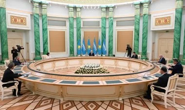 Tokayev TürkPA parlament sədrləri ilə görüş keçirib