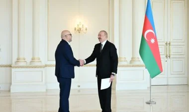 Əliyev Fələstinin yeni səfirinin etimadnaməsini qəbul edib