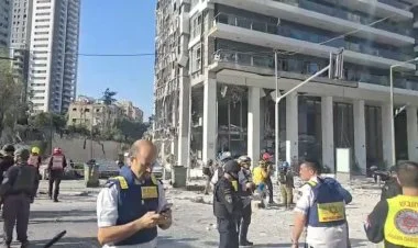 İran İsraildə xəstəxanaya raket zərbəsi endirib