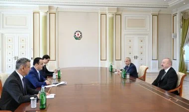 İlham Əliyev Özbəkistanın nazirini qəbul edib