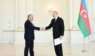İlham Əliyev İran səfirinin etimadnaməsini qəbul edib FOTO