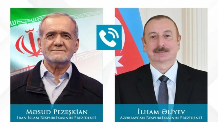 İlham Əliyev və Məsud Pezeşkian telefonla danışıblar