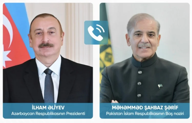 İlham Əliyev Məhəmməd Şahbaz Şəriflə telefonla danışıb