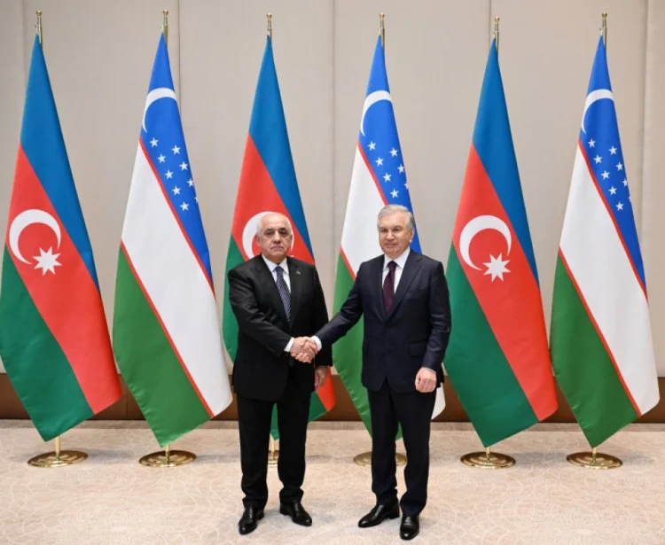 Əli Əsədov Daşkənddə Şavkat Mirziyoyevlə görüşüb