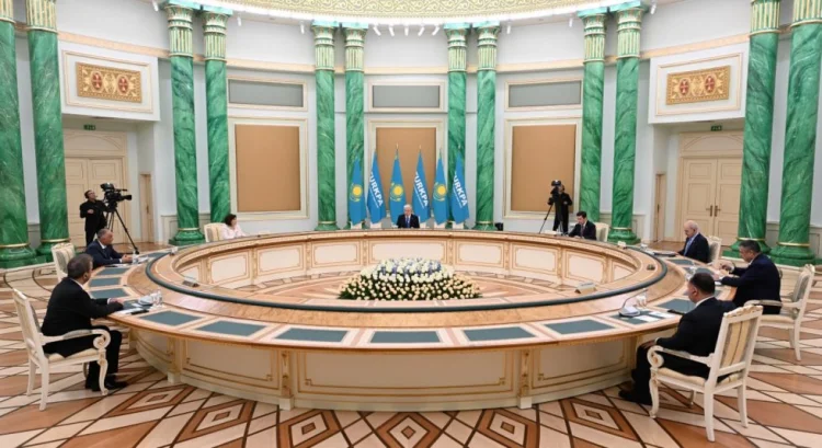 Tokayev TürkPA parlament sədrləri ilə görüş keçirib