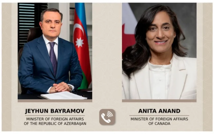 Ceyhun Bayramov kanadalı həmkarı ilə danışıb