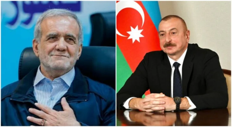İlham Əliyevlə Məsud Pezeşkian arasında telefon söhbəti olub