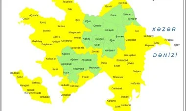 Küləkli hava şəraiti ilə bağlı sarı xəbərdarlıq verilib