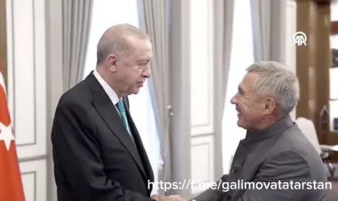 Ərdoğan Türkiyədə səfərdə olan Rüstəm Minnixanovla görüşüb