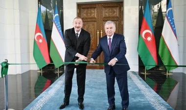Özbəkistan səfirliyinin yeni binasının açılışı olub