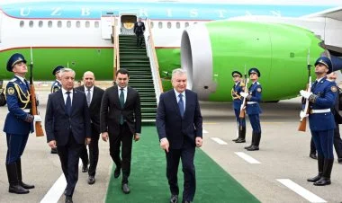 Şavkat Mirziyoyev Füzuli rayonuna səfərə gəlib