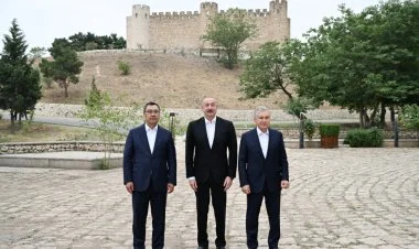 Prezidentlər Ağdamda Şahbulaq qalasında olublar