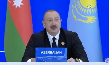 İlham Əliyev Xankəndidə İƏT-in 17-ci sammitində çıxış edib
