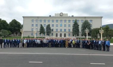 Diplomatlarımız Xankəndi şəhərinə gəliblər FOTO