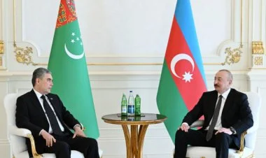 İlham Əliyev Qurbanqulu Berdiməhəmmədovu qəbul edib