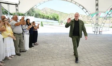 Prezident Xocalıdadır YENİLƏNİR / FOTO / VİDEO