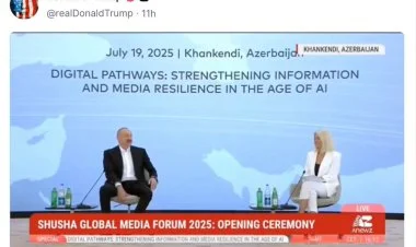 İlham Əliyev ABŞ Prezidenti Donald Trampa təşəkkür edib