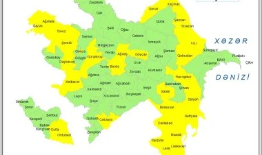 Küləkli hava şəraiti ilə bağlı sarı xəbərdarlıq verilib