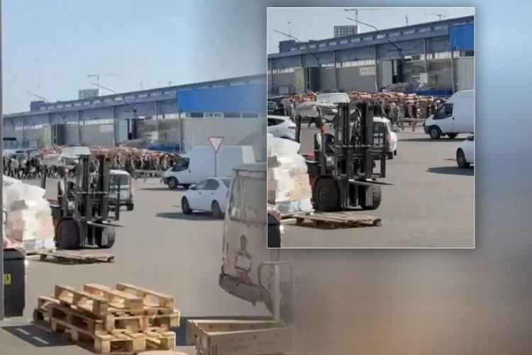 OMON Moskva bazarında azərbaycanlıları kütləvi saxlayıb