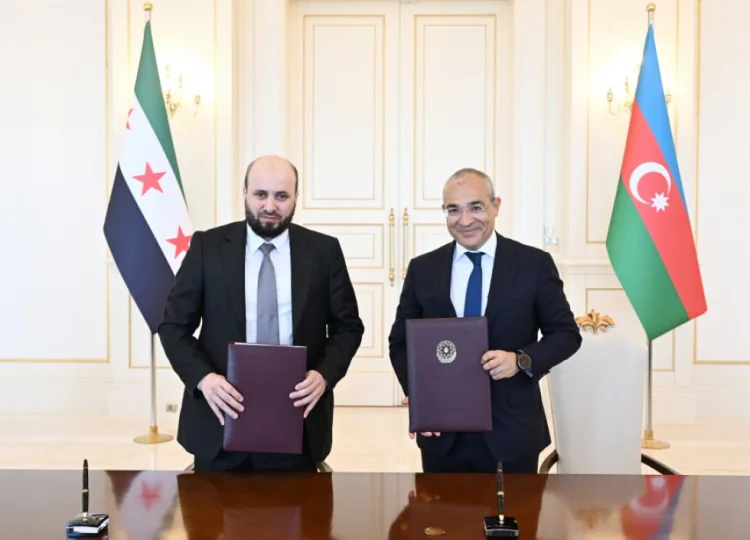 SOCAR ilə Suriya arasında Anlaşma Memorandumu imzalanıb