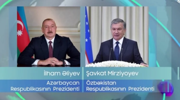 İlham Əliyev Şavkat Mirziyoyevə zəng edib