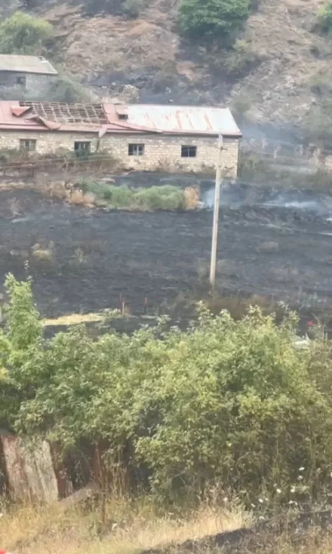 Şuşanın Qala Dərəsi kəndində yanğın olub