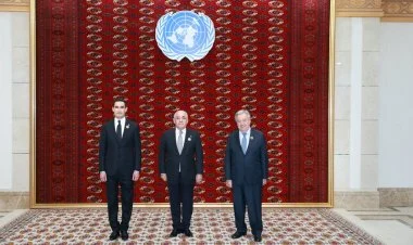 Türkmənistan Prezidenti Azərbaycanın Baş nazirini qəbul edib