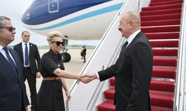 Prezident İlham Əliyev ABŞ-a işgüzar səfərə gəlib