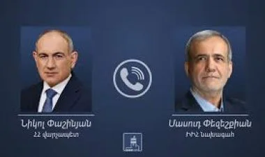 Paşinyan və Pezeşkian arasında telefon danışığı olub