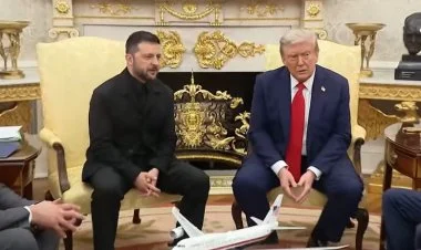 Ağ evdə Volodimir Zelenski Donald Trampla görüşüb