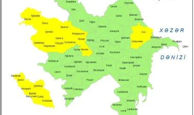 Küləkli hava şəraiti ilə bağlı sarı xəbərdarlıq verilib