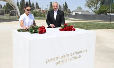 İlham Əliyev və Mehriban Əliyeva Gəncə şəhərində olub FOTO