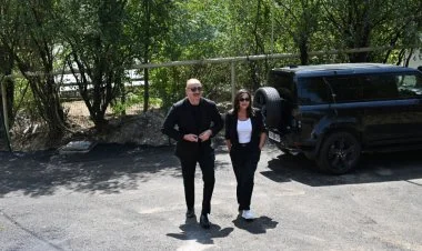 Prezident və xanımı Kəlbəcər və Ağdərədə olublar FOTO/VİDEO