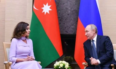 Putin Mehriban Əliyevanı təbrik etdi