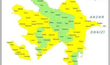 Küləkli hava şəraiti ilə bağlı sarı xəbərdarlıq verildi