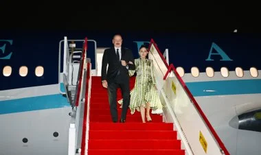 Azərbaycan Prezidenti İlham Əliyev Çinə işgüzar səfərə gəlib