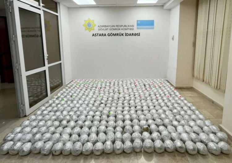 İrandan Rusiyaya gedən tırda 152 kq narkotik aşkar edilib