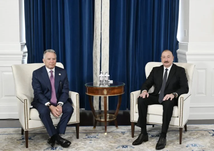 İlham Əliyev Stiv Uitkoff ilə görüşüb