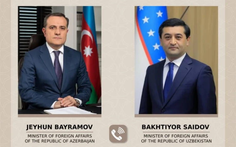 Ceyhun Bayramov özbəkistanlı həmkarı ilə danışıb