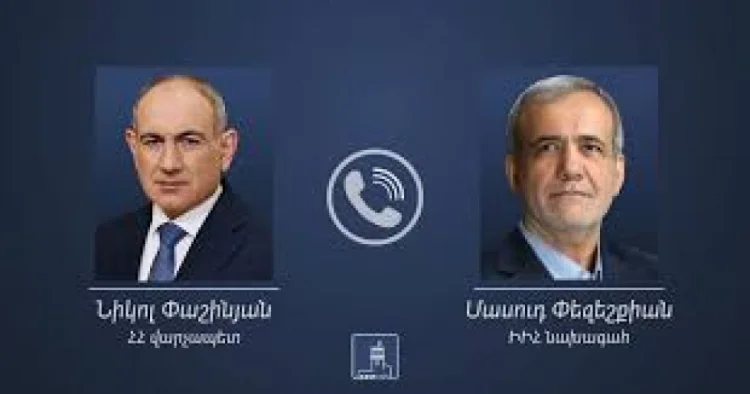 Paşinyan və Pezeşkian arasında telefon danışığı olub