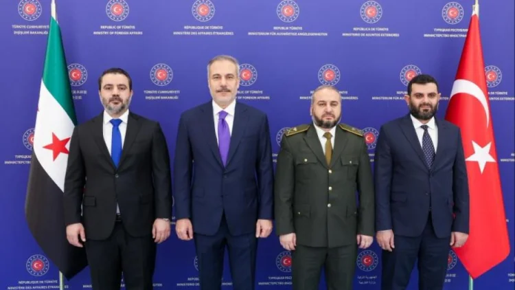 Hakan Fidan suriyalı nazirlərlə görüşüb