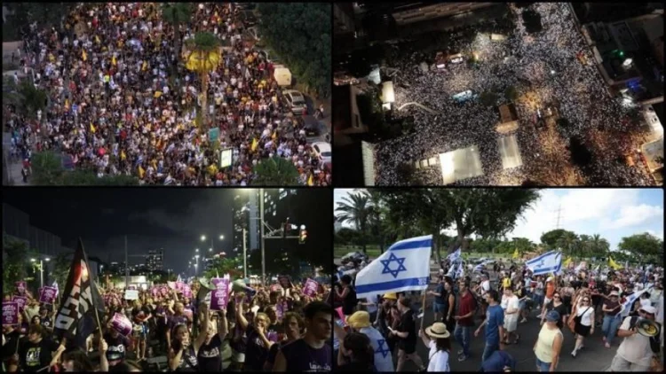 İsraildə bir milyondan çox insan Netanyahuya etiraz edir