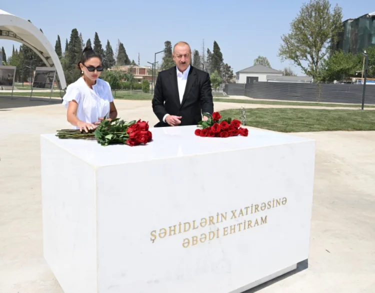 İlham Əliyev və Mehriban Əliyeva Gəncə şəhərində olub FOTO