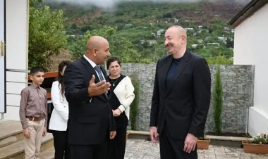 Prezident İlham Əliyev Xocavənd rayonunun Sos kəndində olub