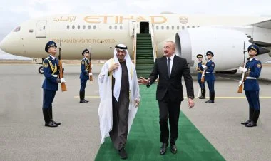 Şeyx Məhəmməd bin Zayed Al Nəhyan Azərbaycana səfərə gəlib