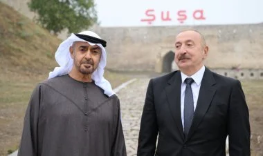 BƏƏ Prezidenti Azərbaycana səfərindən görüntülər paylaşıb