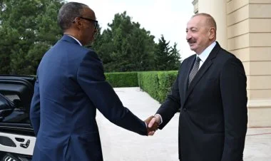 Ruanda Prezidentinin rəsmi qarşılanma mərasimi olub